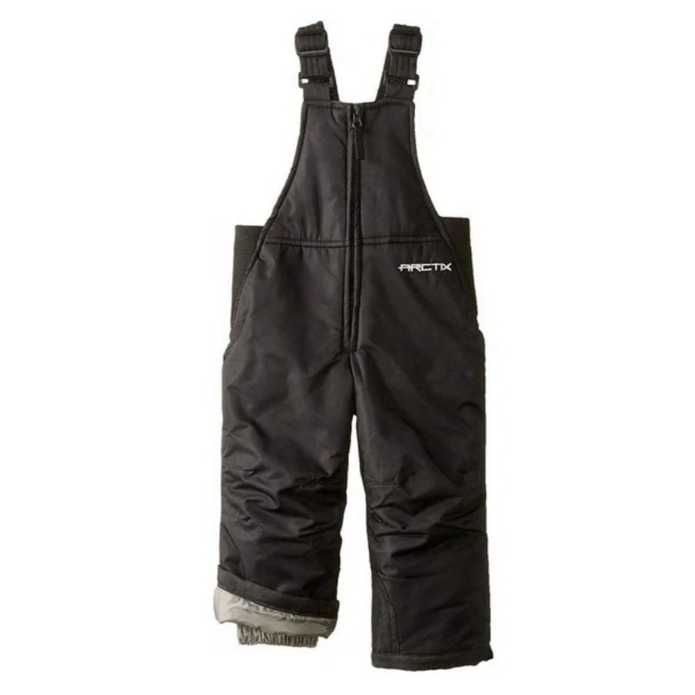 Arctix Toddler Snow Bib Overalls 2T Black Insulated Snow Pants Waterproof